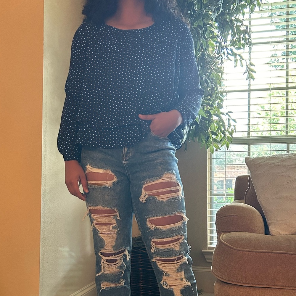 Zara ruffled blouse